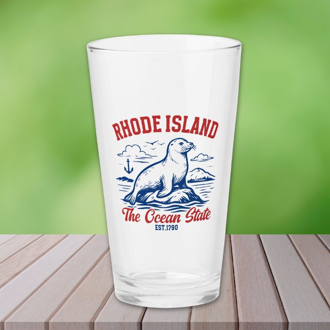 Copo De Pint Rhode Island Beach Vibes Gift Idea (Criador carregado)