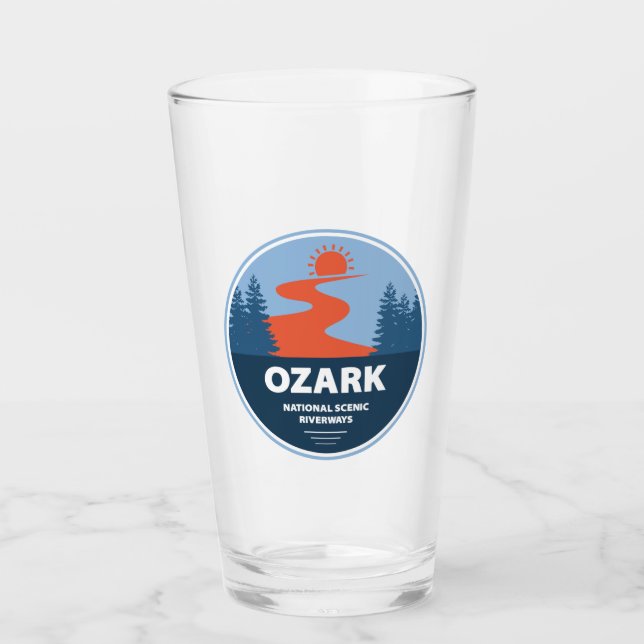 Copo De Pint Ribeirinhos Cênicos Nacionais Ozark (Frente)