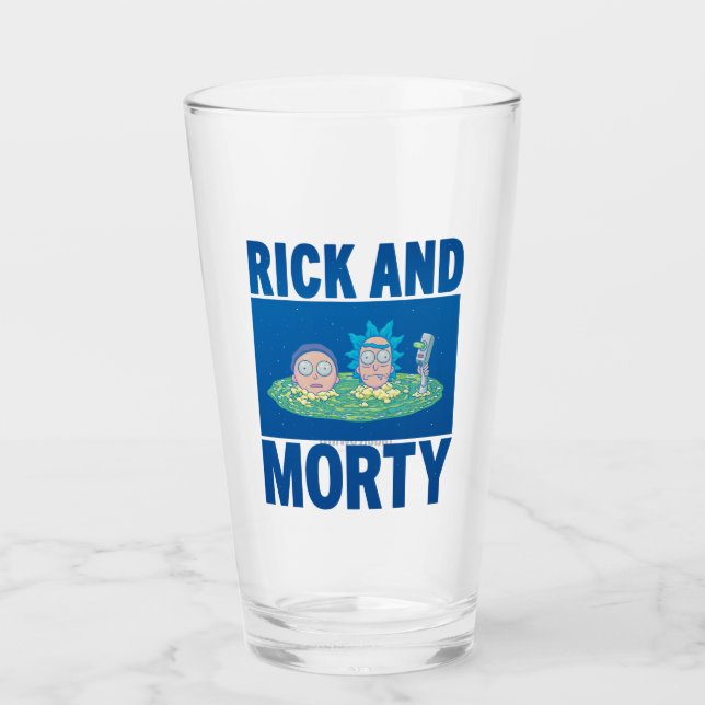Copo De Pint RICK E MORTY™| Atravessando o Portal (Frente)