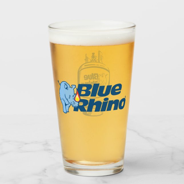Copo De Pint Rino azul (Frente (Preenchido))