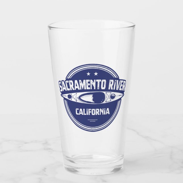 Copo De Pint Rio Sacramento Caiaque no Califórnia (Frente)