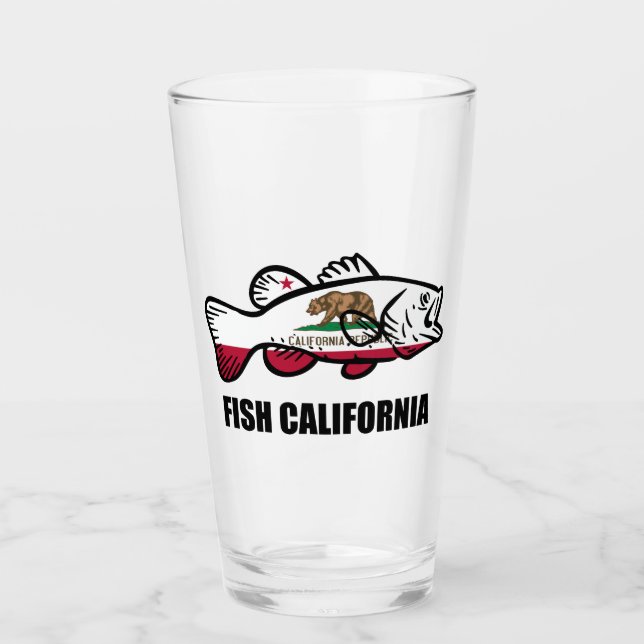 Copo De Pint Roba de Peixe California Bass (Frente)