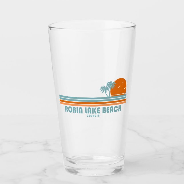 Copo De Pint Robin Lake Beach Geórgia Sol Palmeiras (Frente)