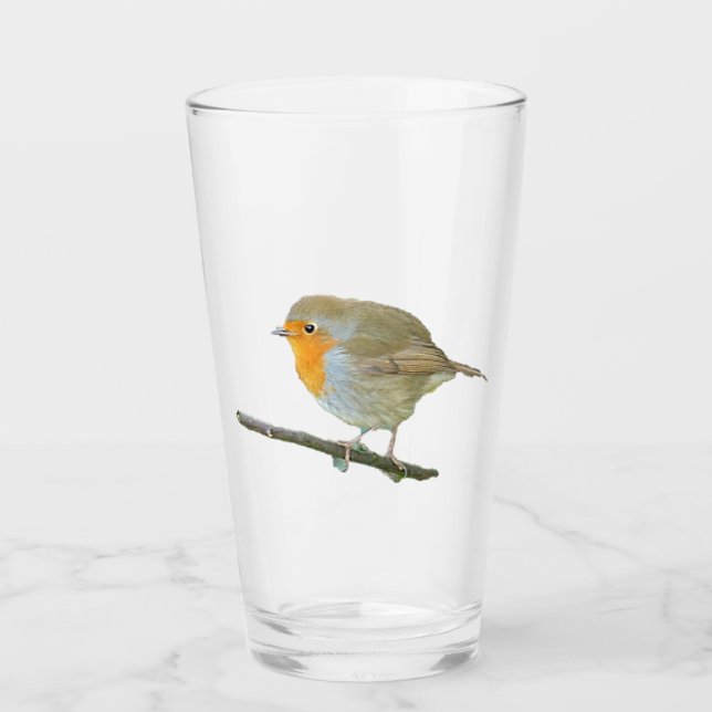 Copo De Pint Robin Redbreast Glass Tumbler (Frente)