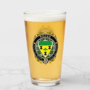 Copo De Pint Rochas - Irish Shield Beer Glass