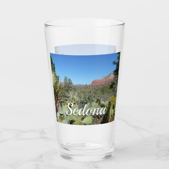 Copo De Pint Rochas Vermelhas e Cactos I (Frente)