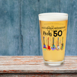 Copo De Pint Rock and Roll 50th Birthday add Name