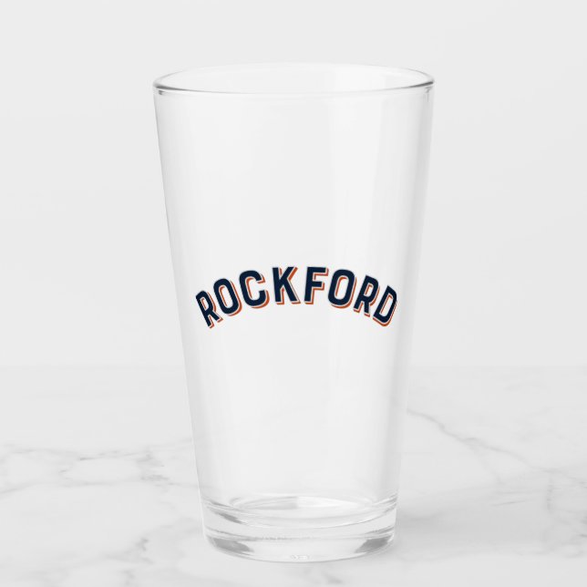 Copo De Pint Rockford, Illinois Vintage Arch (Frente)