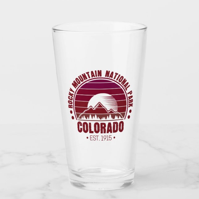 Copo De Pint Rocky Mountain National Park Colorado Retro (Frente)