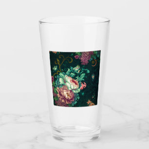 Copo De Pint Rococo Vidro de Decoração Floral