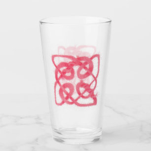 Copo De Pint ROSA CELTIC KNOT Pint Bebendo Glass