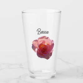 Copo De Pint Rosa Chá Rosa Radiante Personalizada