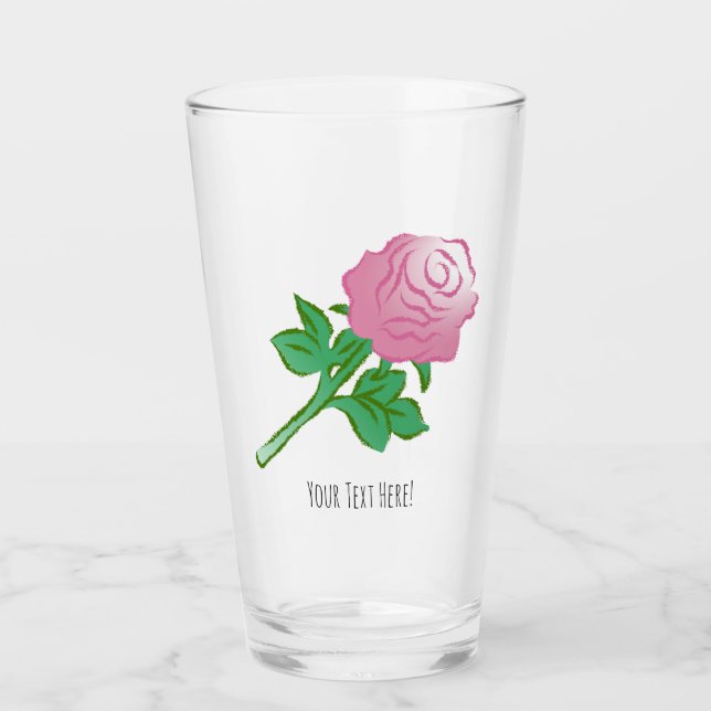 Copo De Pint Rosa Rosa Dia das Mães (Frente)