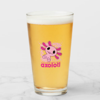 Copo De Pint Rosa Só Uma Menina Que Ama Axolotl
