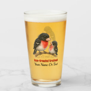 Copo De Pint Rosa surpreendente quebrado de Grosbeak