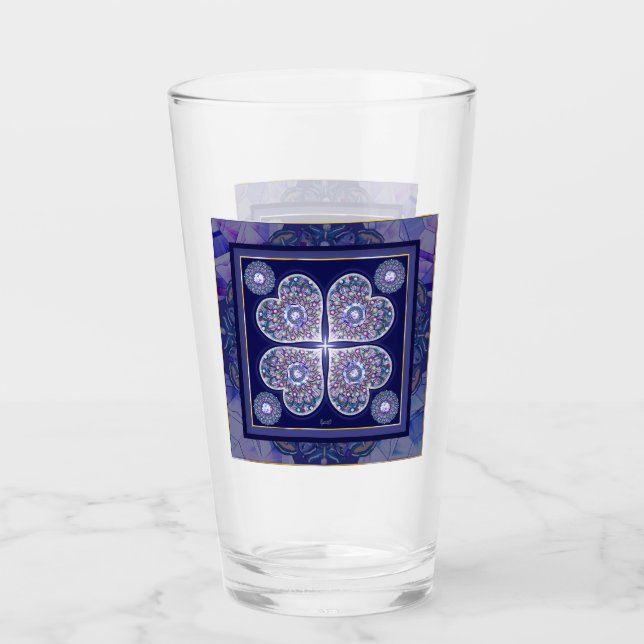 Copo De Pint Rosace Azul (Frente)