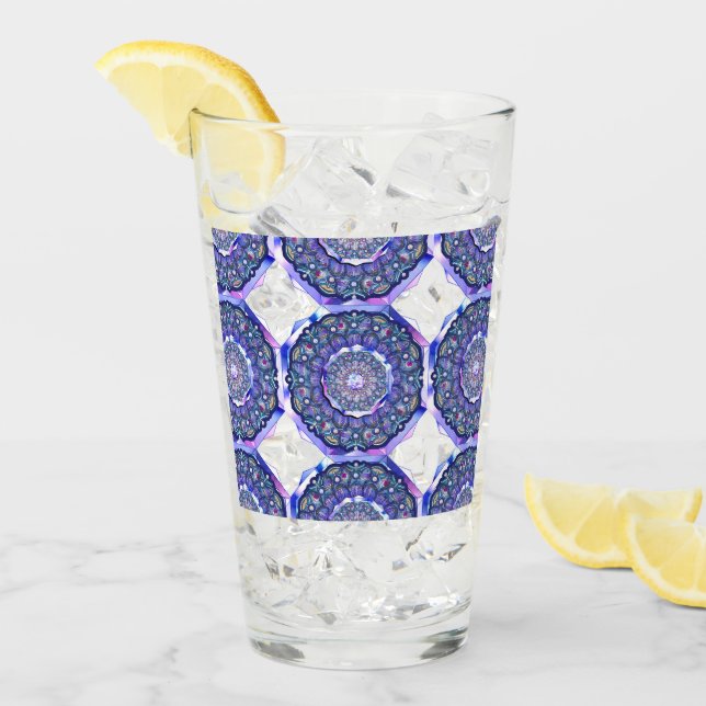 Copo De Pint Rosace Azul (Gelo frontal)