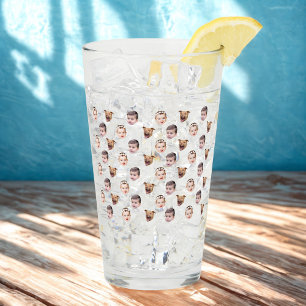 Copo De Pint Rosto Personalizado, Oferta Única de 3 Fotos para