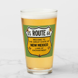 Copo De Pint Rota 66 dos EUA Novo México