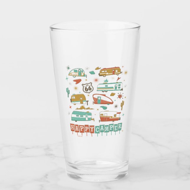 Copo De Pint Rota 66 Happy Camper (Frente)