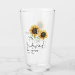 Copo De Pint Roteiro de Bridesmaid Floral de Sunflower Eucalypt<br><div class="desc">Bem-vindos à nossa coleção encantadora do Pacote de Convite para Casamento Personalizado de Girassol Eucalyptus! Perfeitamente adequado para casais que desejam adicionar um toque de elegância natural ao seu casamento, esta categoria está repleta de convites de casamento, salvas as datas, cartões de RSVP e muito mais. Nosso tema girassol e...</div>