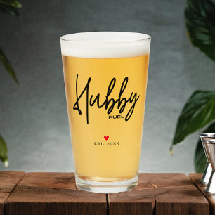 Copo De Pint Roteiro Moderno Marido Personalizado Data de Funda