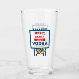 Copo De Pint Rótulo de Vodka de Natal Engraçado