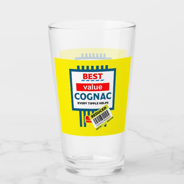 Copo De Pint Rótulo Engraçado de Natal (Frente)