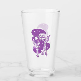 Copo De Pint Roxo Retro Senhoras com Abóbora