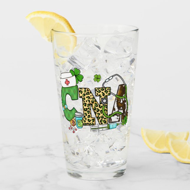 Copo De Pint Rua de assistente de enfermagem certificada. (Gelo frontal)