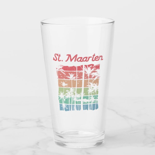 Copo De Pint Rua Maarten Rainbow Colors Sint Martin (Frente)