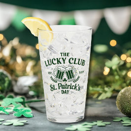 Copo De Pint Rua personalizada. Logotipo do Dia de Patrick 'The