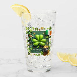Copo De Pint Rua, Shamrock do Dia de Patrick e Leprechaun Pint