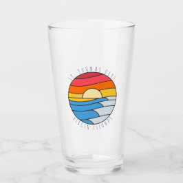 Copo De Pint Rua Thomas USVI Vintage Beach Sunset
