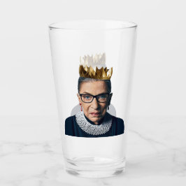 Copo De Pint Ruth Bader Ginsburg com Dourada Coroa