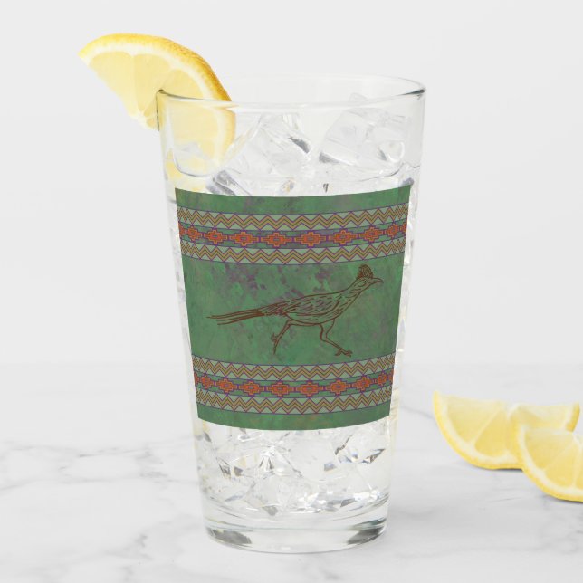 Copo De Pint Sagebrush Green - Roadrunner do Sudoeste (Gelo frontal)