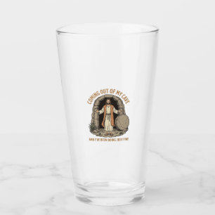 Copo De Pint Saindo da Minha Caverna Camisa Vintage Cristã Engr