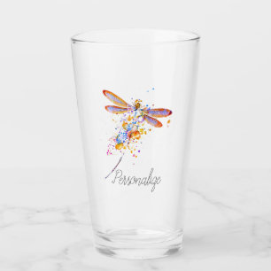 Copo De Pint Salpico de libélula personalizado