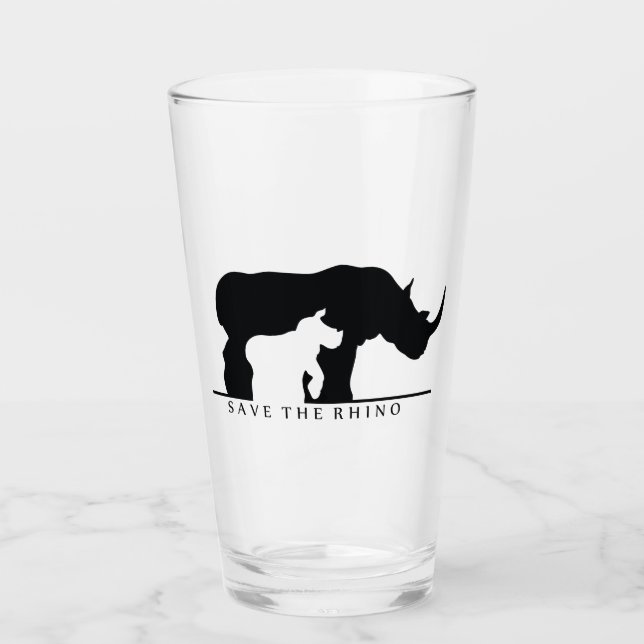 Copo De Pint Salve o Rino (Frente)