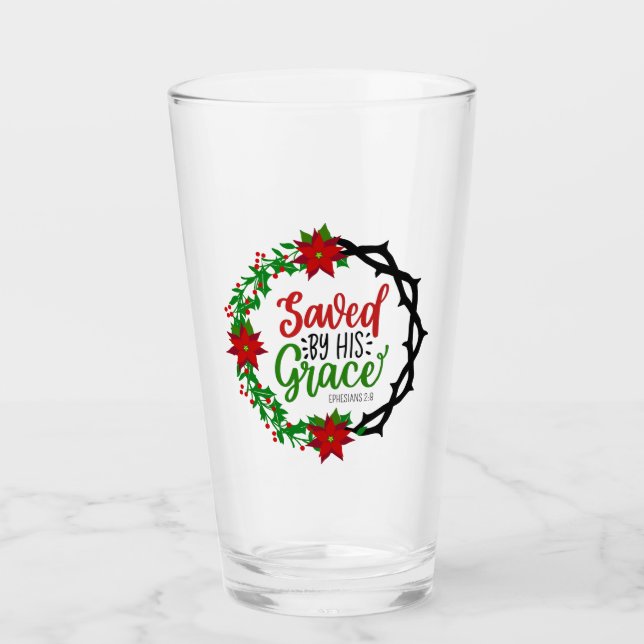Copo De Pint Salvo por Sua Graça Terra de Natal (Frente)