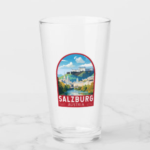 Copo De Pint Salzburg Austria Viagem Art Vintage