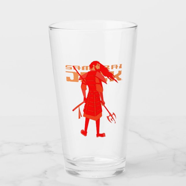 Copo De Pint Samurai Jack Red Warrior Graphic (Frente)