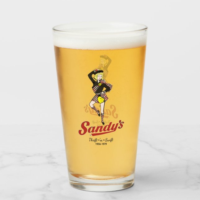 Copo De Pint Sandy's Drive-In (Frente (Preenchido))