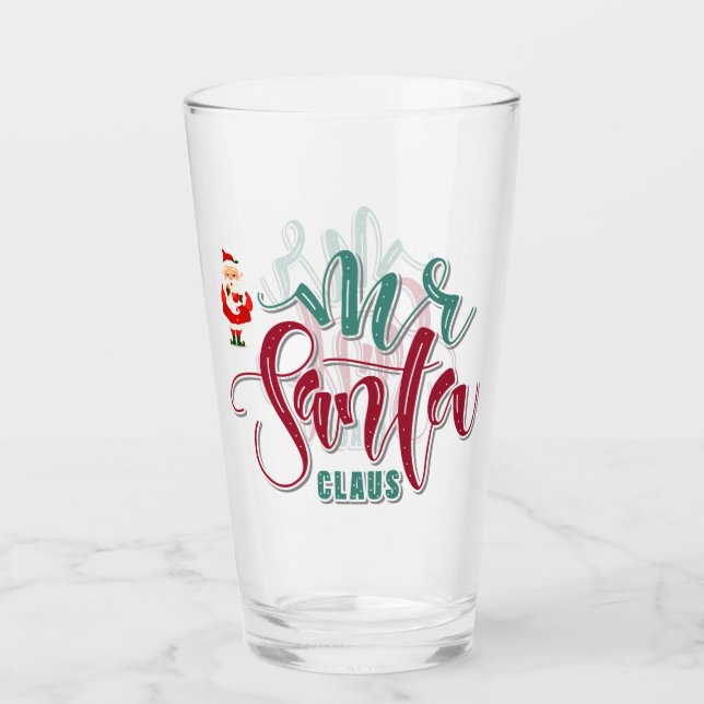 Copo De Pint Santa Claus Glass (Frente)