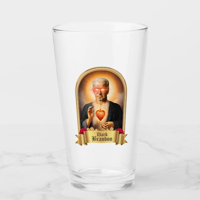Copo De Pint Santo Dark Brandon Prayer Candle (Frente)