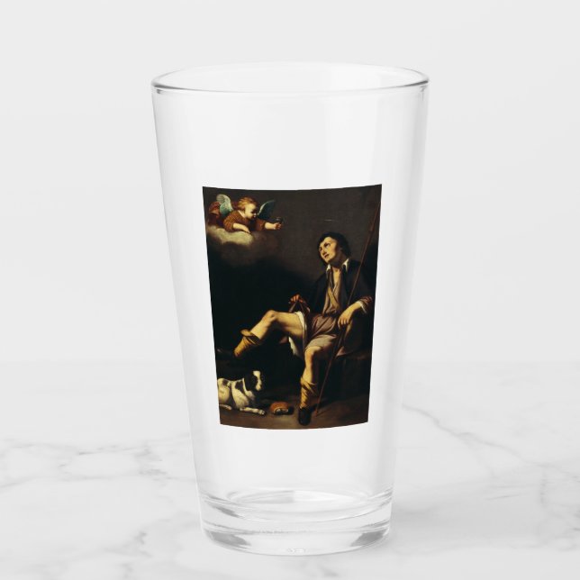 Copo De Pint Santo Roch e o Anjo pela Cara François (Frente)