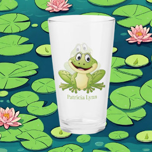Copo De Pint sapos bonitos ou amantes adicionam nome Glass