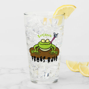 Copo De Pint Sapos governam desenho de sapo verde