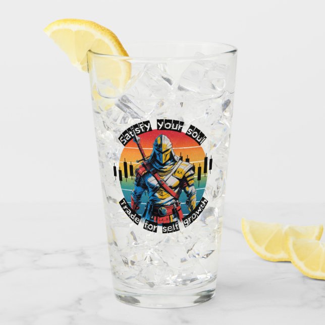 Copo De Pint Satisfazer | Motivação de Troca | Design de Fantas (Gelo frontal)