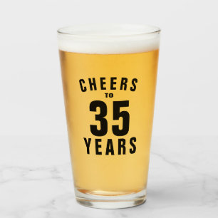 Copo De Pint Saúde para 35 anos! 35º presente de cerveja de ani